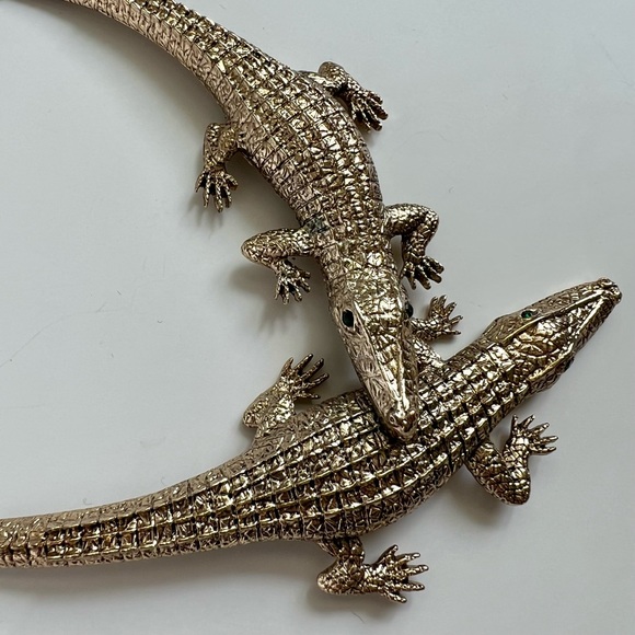 H&M double crocodile necklace - Picture 6 of 10